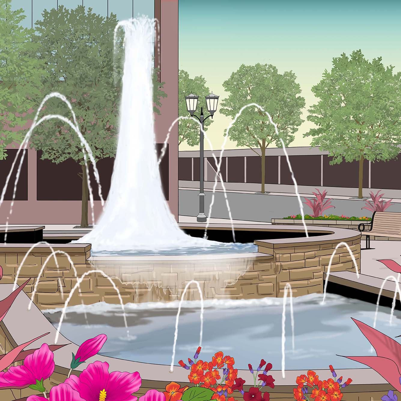 Elmhurst Fountain