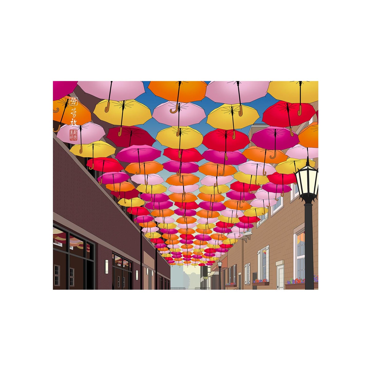Elmhurst Umbrella Sky Project