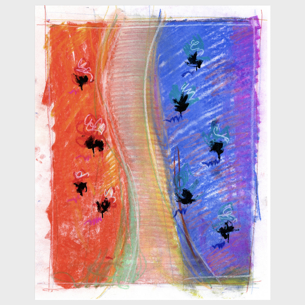 City Park. Pastel landscape. Art for sale. Licensing available.