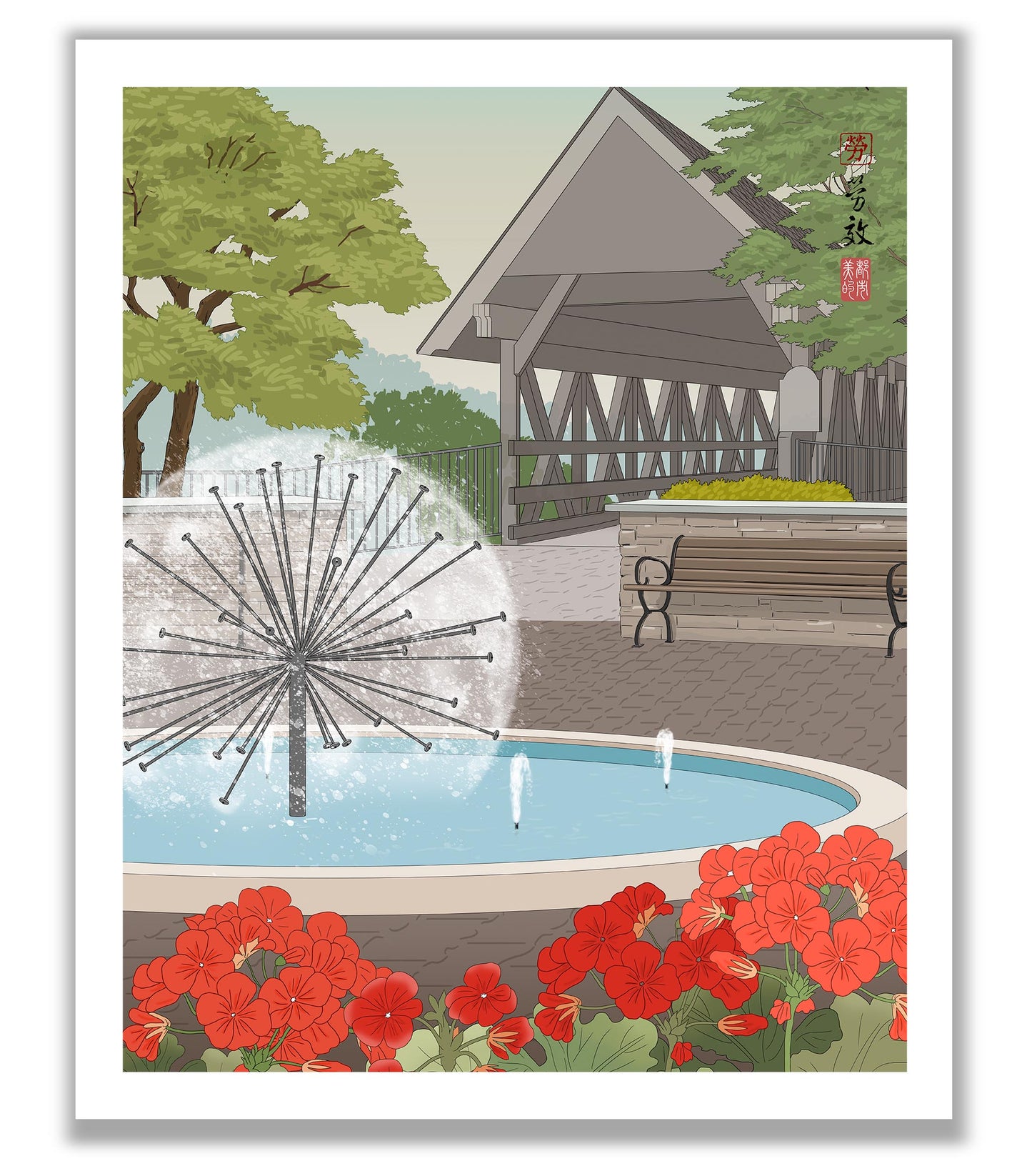 Naperville Dandelion Fountain