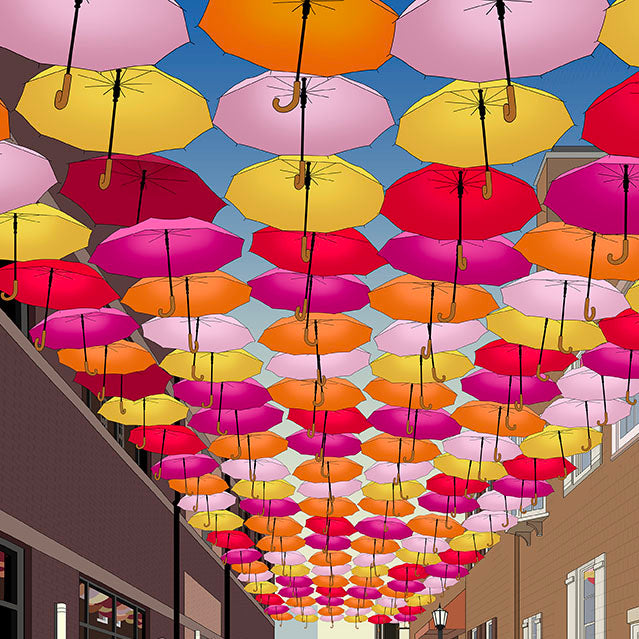 Elmhurst Umbrella Sky Project
