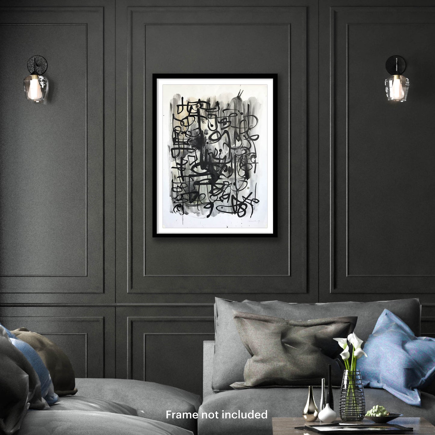 Scribbles on Grey
